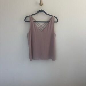 Express Mauve Camisole with Crisscross Back